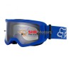 Ochelari Moto Cross FOX MX Main Stray Blue, Lentila Lexan, Sistem VLS