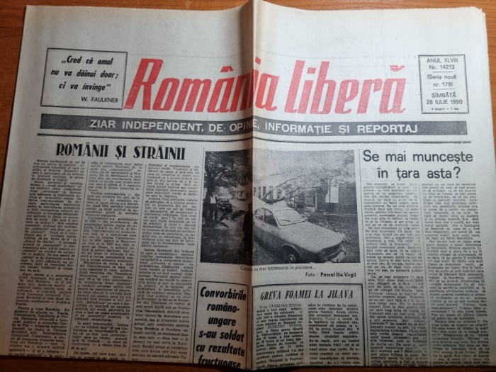 romania libera 28 iulie 1990- articolul - se mai munceste in tara asta ?