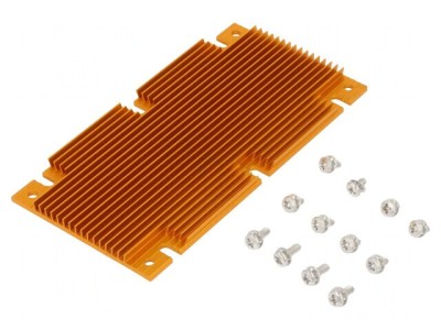 Radiator extrudat cu aripioare BGA aurie 117mm x 61mm foto