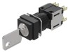Comutator rotativ cu cheie 16mm EAO, Poz.i, 3 NC x2, NO x2