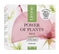 Crema cu efect de lifting pentru zi si noapte Trandafir Power Of Plants, 50ml, Lirene