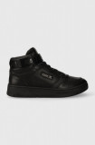 Karl Lagerfeld sneakers din piele KREW KC culoarea negru, KL53046