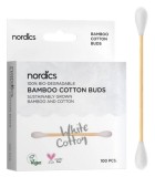 Betisoare din bumbac si bambus 100buc- alb Nordics