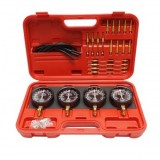 Trusa sincronizare carburatoare si injectie, 4 manometre cu adaptoare Breckner Germany