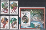 Madagascar 1992-Medaliatii J.O. Albertville, Supratipar aurit, Serie+Colita, MNH, Nestampilat