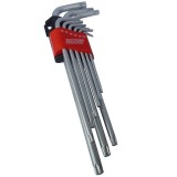 Set de 9 imbusuri Torx extralungi, Toolhub