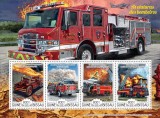 Cumpara ieftin GUINEEA-BISSAU 2015 - Masini de pompieri / set complet - colita+bloc MNH (2 imagini)