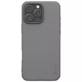 Husa pentru iphone 16 pro - nillkin super frosted shield pro - titanium gray