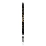 L.A. Girl Cosmetics Brow Ink creion pentru sprancene cu pensula culoare Dark Brown 0.45 ml