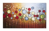 Cumpara ieftin Tablou modern pictat manual living, dormitor, Bucurie, 100x60cm ulei pe panza in relief efect 3D, Vicentiu Done