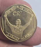 Moneda Muzeu CR7, Cristiano Ronaldo, The best in the World, metal, 3 cm