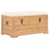 vidaXL Ladă de depozitare cu pernă, 80 x 40 x 40 cm, MDF