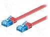 Cablu patch cord, Cat 6a, lungime 5m, U/UTP, Goobay - 96344 foto
