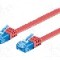 Cablu patch cord, Cat 6a, lungime 1m, U/UTP, Goobay - 96311