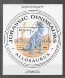 Guyana 1993 Prehistoric animals Jurassic perf sheet used L.120, Stampilat