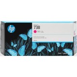HP original ink 676M7A, HP 738, magenta, 300ml