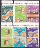 Ecuador 1966 cosmos MI 1190-1195 per. tete beche MNH, Nestampilat