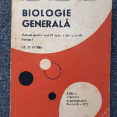 BIOLOGIE GENERALA. Manual anul IV liceu - Sahleanu, Voiculescu