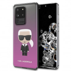 Husa Karl Lagerfeld Degrade Cover pentru Samsung Galaxy S20 Ultra Pink foto
