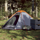 Cort de camping pentru 2 persoane, gri/portocaliu, impermeabil GartenMobel Dekor, vidaXL