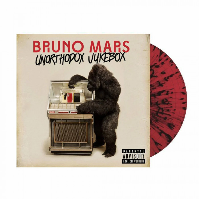 Bruno Mars Unorthodox Jukebox LP RedBlack Splatter (vinyl)