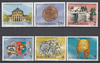 ROMANIA 1989 LP 1214 ANIVERSARI SERIE MNH foto