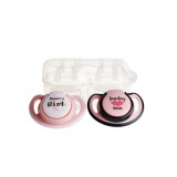 Set 2 suzete ortodontice din silicon in cutie sterilizare 0+ Baby, 1 bucata, Minut