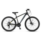 Bicicleta MTB Umit Solaris, 21 viteze, culoare negru/galben, roata 29&quot;, cadru di... Cod:52952180002