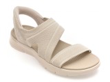Sandale SKECHERS bej, GO WALK FLEX, din material textil