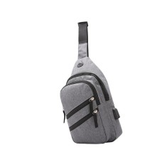 Geanta pentru barbati, Gri, 18x8x32 cm, ATU-082481
