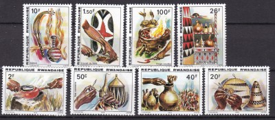 Rwanda 1979 arta mestesuguri traditionale MI 1002-1009 MNH foto