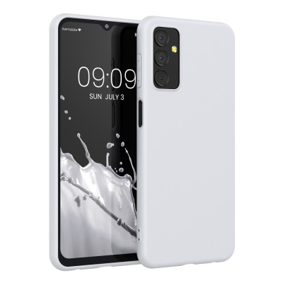 Husa Kwmobile pentru Samsung Galaxy M23 5G, Silicon, Alb, 57802.48 foto