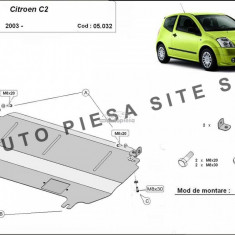 Scut metalic motor Citroen C2 fabricat incepand cu 2003 APS-05,032