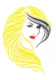 Sticker decorativ, Woman, 80 cm, 215STK-8