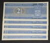 Lot Bancnote Antilele Olandeze UNC