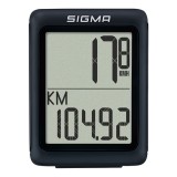 Ciclocomputer Sigma BC 5.0 WR, Digital, Impermeabil IPX8, Viteza, Distanta, Ceas, Montare Cablu, Negru