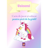 Unicorni. Carte de jucat si colorat pentru picii de la gradi!, Delia Tautan