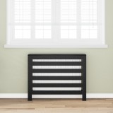 vidaXL &Icirc;ncărcător de radiatoare stejar negru 104x20x82 cm lemn prelucrat