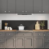 Cumpara ieftin Panou de bucatarie 2 buc. Negru 100 x 40 cm sticla securizata
