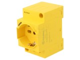 Conector Alimentare AC Mamă Galben 250V 16A 3 Pin