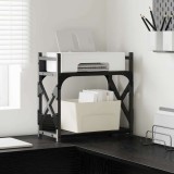 VidaXL Suport pentru imprimantă Stejar Negru 40 x 20 x 40 cm 882180