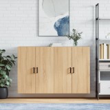 vidaXL Dulapuri montate pe perete, 2 buc, stejar sonoma, 69,5x34x90 cm