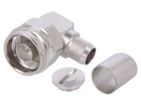 Conector N tată 90&deg; 50&Omega; pentru cablu RG214/RG393
