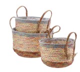 Cumpara ieftin Set 3 ghivece flori 25 x 19, 28 x 20, 31 x 21 cm