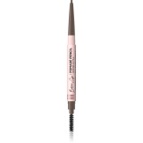 Eveline Cosmetics Brow &amp; Go! creion pentru spr&acirc;ncene rezistent la apă perie 2 in 1 culoare Taupe 4 g