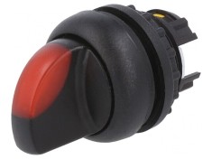 Comutator Rotativ 22mm Roșu