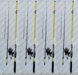 SET 4 Lansete ROBINHAN BOLENTINO PLUS 2.40m + 4 Mulinete SAIMINO X4000, Lansete Feeder si Piker, Baracuda