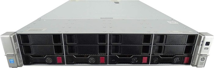 Server HP ProLiant DL380 G9, 12 Bay 3.5 inch, 2 Procesoare, Intel 10 Core Xeon E5 2666 v3 2.9 GHz, 128 GB DDR4 ECC, 2 x 1.92 TB SSD ENTERPRISE NOU, 1