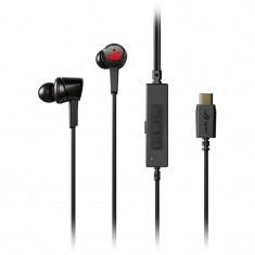 Casti Gaming ASUS In-Ear Rog Cetra Conector USB-C Design ergonomic Black foto
