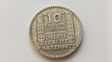 Franta-10 Franci francs 1934-Argint